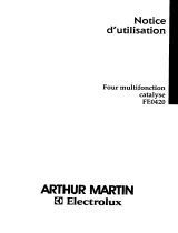ARTHUR MARTIN ELECTROLUX FE0420W1 Manuel utilisateur