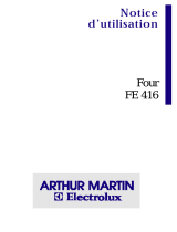 ARTHUR MARTIN ELECTROLUX FE416WP1 Manuel utilisateur