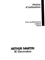 ARTHUR MARTIN ELECTROLUX FE416BP1 Manuel utilisateur