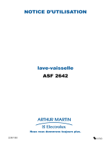 ARTHUR MARTIN ELECTROLUX ASF2642 Manuel utilisateur