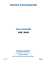 ARTHUR MARTIN ELECTROLUX ASF2649 Manuel utilisateur