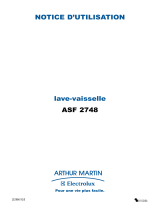 ARTHUR MARTIN ELECTROLUX ASF2748 Manuel utilisateur