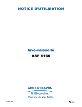 ARTHUR MARTIN ELECTROLUX ASF6160 Manuel utilisateur