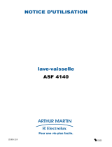 ARTHUR MARTIN ELECTROLUX ASF4140 Manuel utilisateur