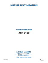 ARTHUR MARTIN ELECTROLUX ASF6180 Manuel utilisateur