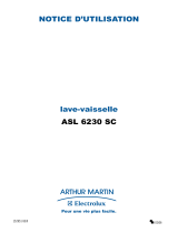 ARTHUR MARTIN ELECTROLUX ASL6230SC Manuel utilisateur