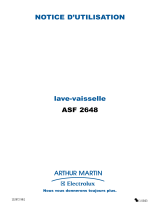 ARTHUR MARTIN ELECTROLUX ASF2648 Manuel utilisateur