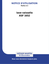 ARTHUR MARTIN ELECTROLUX ASF1652 Manuel utilisateur