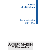 ARTHUR MARTIN ELECTROLUX ASF454 Manuel utilisateur