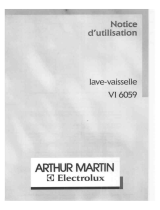 ARTHUR MARTIN ELECTROLUX VI6059 Manuel utilisateur