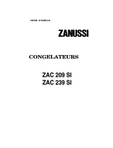 Zanussi ZAC209SI Manuel utilisateur