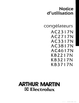 ARTHUR MARTIN ELECTROLUX AC2017M Manuel utilisateur