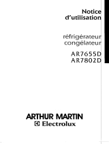 ARTHUR MARTIN AR7655D Manuel utilisateur