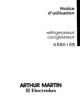 ARTHUR MARTIN AR8610B Manuel utilisateur