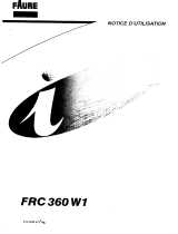 Faure FRC360W1 Manuel utilisateur