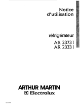 ARTHUR MARTIN ELECTROLUX AR2373I Manuel utilisateur