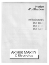 ARTHUR MARTIN RU2401W1 Manuel utilisateur