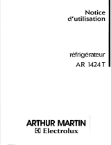 ARTHUR MARTIN AR1424T Manuel utilisateur