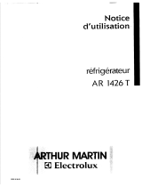 ARTHUR MARTIN AR1426T Manuel utilisateur