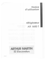 ARTHUR MARTIN AR1600T Manuel utilisateur
