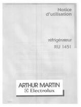 ARTHUR MARTIN RU1451W-1 Manuel utilisateur