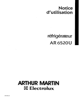 ARTHUR MARTIN ELECTROLUX AR6520U Manuel utilisateur