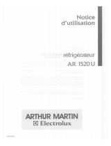 ARTHUR MARTIN ELECTROLUX AR1520U Manuel utilisateur