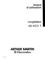 ARTHUR MARTIN AU6321T Manuel utilisateur