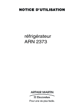 ARTHUR MARTIN ELECTROLUX ARN2373 Manuel utilisateur