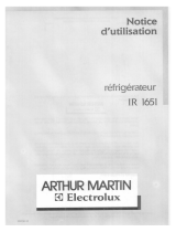 ARTHUR MARTIN IR1651-1 Manuel utilisateur
