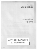 ARTHUR MARTIN IR1650-1 Manuel utilisateur