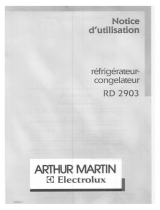 ARTHUR MARTIN RD2903W Manuel utilisateur
