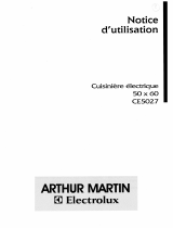 ARTHUR MARTIN CE5027W1 Manuel utilisateur