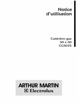ARTHUR MARTIN CG5035W1 Manuel utilisateur