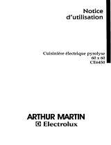 ARTHUR MARTIN CE6450W1 Manuel utilisateur
