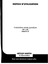 ARTHUR MARTIN ELECTROLUX M667CPN13+1PYRO Manuel utilisateur