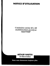 ARTHUR MARTIN ELECTROLUX M6579MPN12+2M.PA Manuel utilisateur