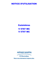 ARTHUR MARTIN ELECTROLUX V5787MCW Manuel utilisateur
