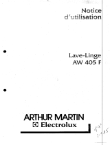 ARTHUR MARTIN AW405F Manuel utilisateur