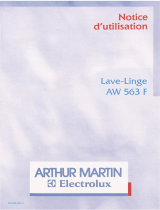 ARTHUR MARTIN ELECTROLUX AW563F Manuel utilisateur