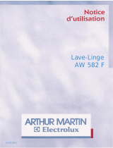 ARTHUR MARTIN ELECTROLUX AW582F Manuel utilisateur
