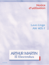ARTHUR MARTIN ELECTROLUX AW405F Manuel utilisateur