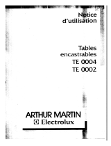 ARTHUR MARTIN ELECTROLUX TE0004X Manuel utilisateur