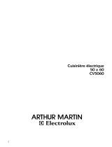 ARTHUR MARTIN CV5060W2 Manuel utilisateur