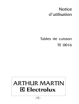 ARTHUR MARTIN TE0016X-WITHOUTPLUG Manuel utilisateur