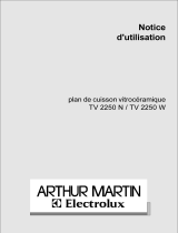 ARTHUR MARTIN ELECTROLUX TV2250N Manuel utilisateur