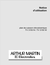 ARTHUR MARTIN ELECTROLUX TV3150N Manuel utilisateur