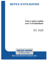 ARTHUR MARTIN ELECTROLUX EG2428M Manuel utilisateur