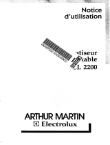 ARTHUR MARTIN CL2200 Manuel utilisateur