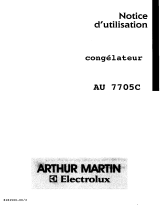 ARTHUR MARTIN ELECTROLUX AU7705C Manuel utilisateur